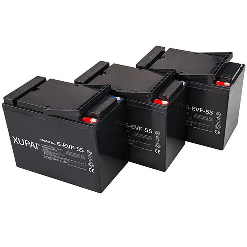 XUPAI 12V 55Ah 6-EVF-55 (3hr) electric tricycle battery