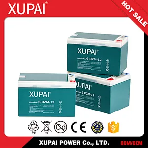 professional manufacturer lead acid batteries electric bike motorcycle 6-DZM-12 12ah aeg 12v battery
