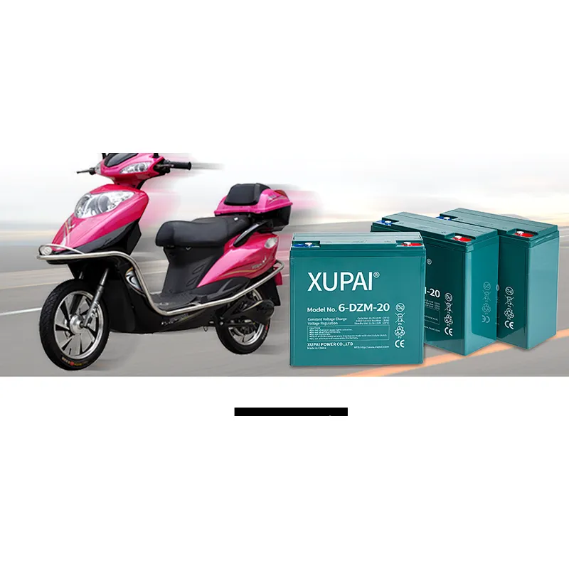 xupai battery 6 dzm 20 12volt battery for electric scooter