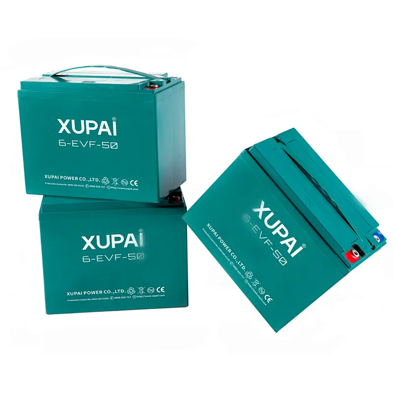 12V 50Ah 6-EVF-50 Lead Acid power battery for e rickshaw XUPAI brand