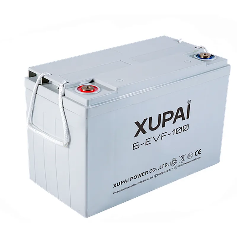 12V 100AH 6-EVF-100 Lead Acid power battery price  for forklift Xupai battery