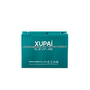 XUPAI 6-EVF-40 12V24v36v48v60v72v 40AH Ebike maintenance free battery