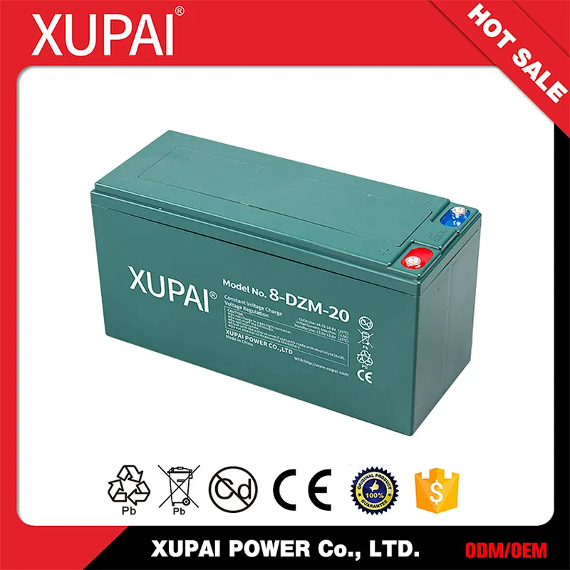 8-DZM-20 16V 20AH Lead Acid E Bike Battery Pack for Electric Bicycle