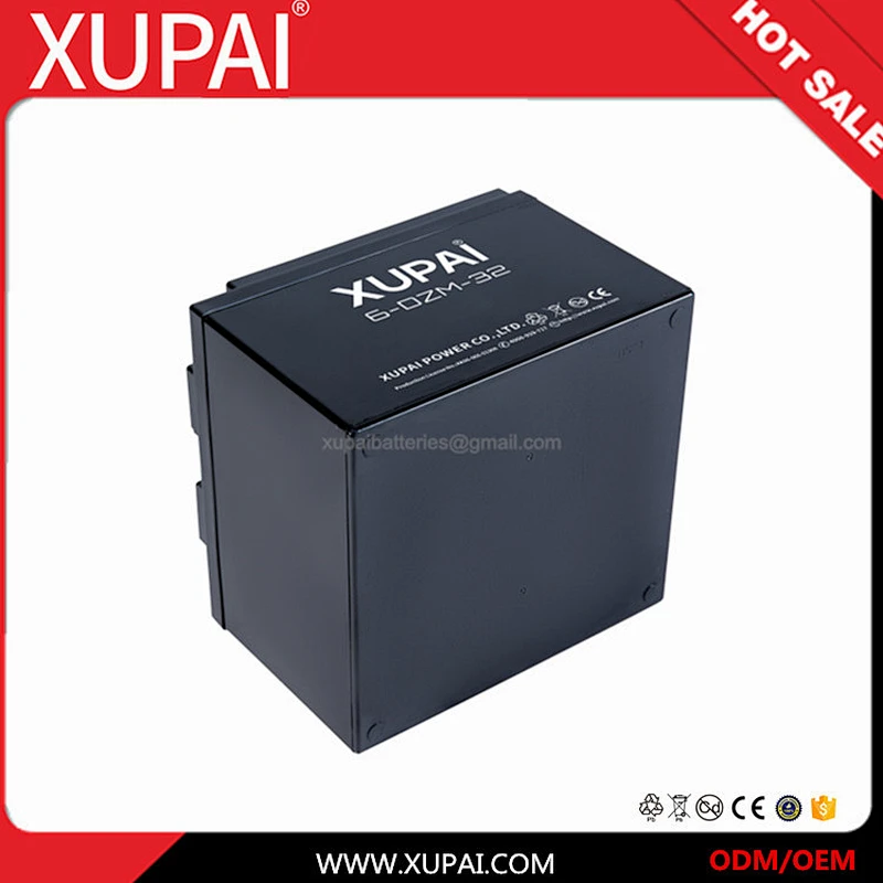 12V 32AH 6-DZM-32 free-maintainace lead acid power battery for motorcycle