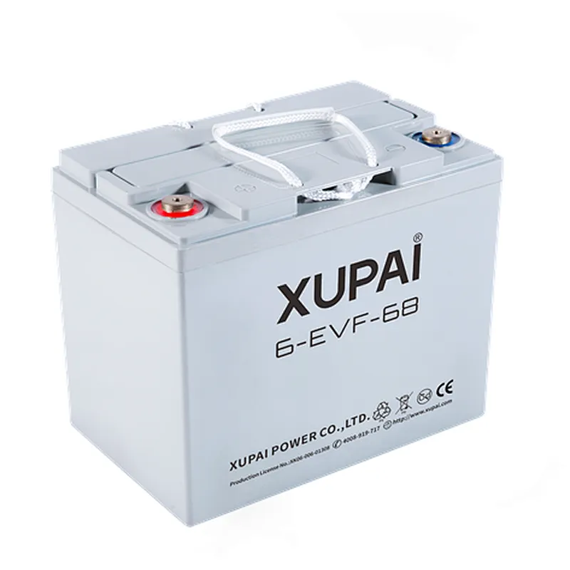 12V 68AH Lead Acid power battery 6-EVF-68 for forklift XUPAI brand