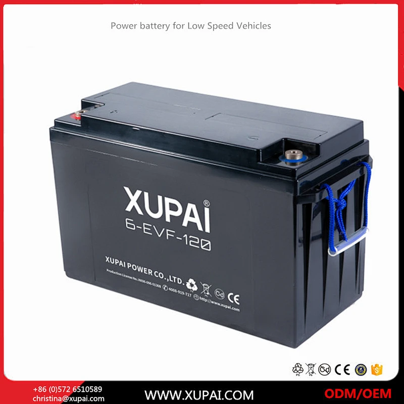 6-EVF-120 12V free-maintenace power vehicle battery for cargo van China factory