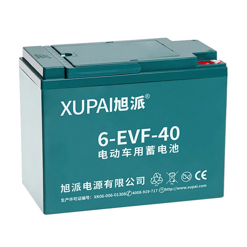 XUPAI 12V 40Ah 6-EVF-40 (3hr) electric tricycle battery