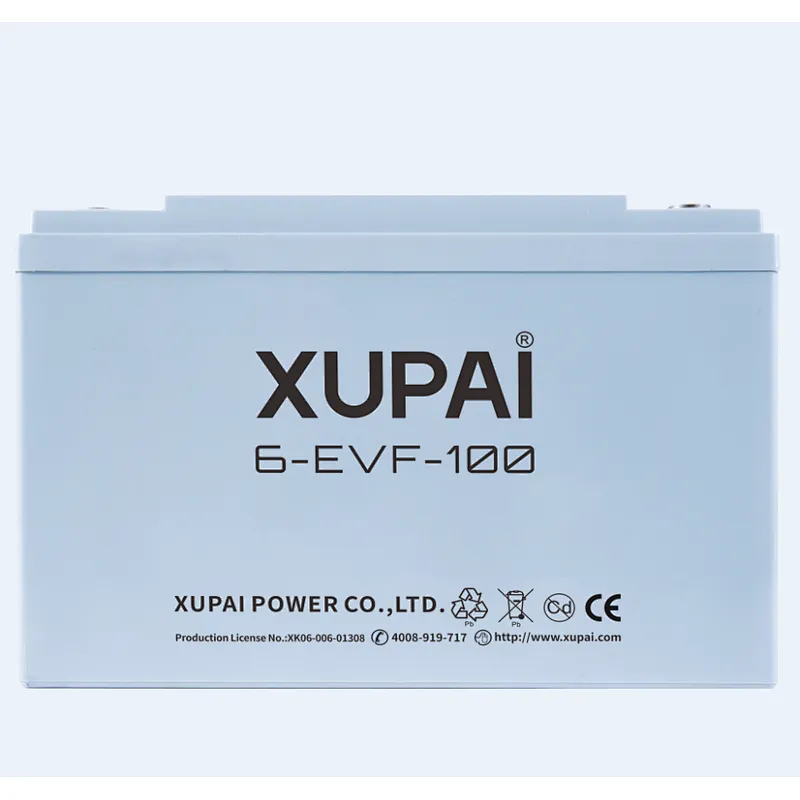 New design 12v rechargeable 24v 100ah 6-EVF-100 battery made in China