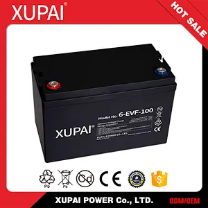 6-EVF-100 12V 100AH Agm Storage Battery Pack For Car