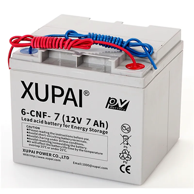 On sale 12V 7AH 6-CNF(J)-7 free maintenace lead acid/gel storage type battery for solar panel XUPAI brand Wholesale Pakistan