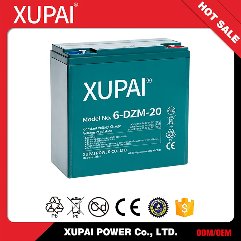 automotive maintenance car battery 6-DZM-20 (XUPAI)