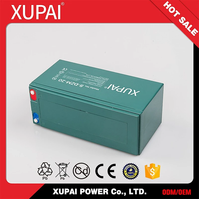 8-DZM-20 16V 20AH Lead Acid E Bike Battery Pack for Electric Bicycle
