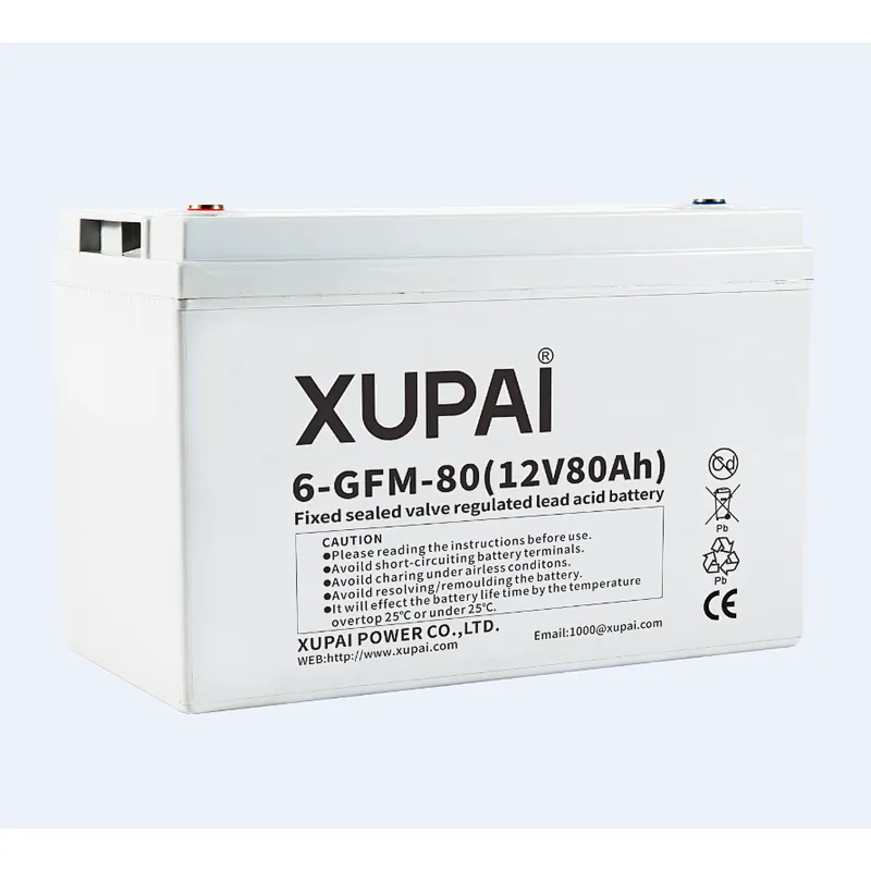 12V 80ah Back-Up Source AGM VRLA Battery 6-GFM-80 XUPAI brand