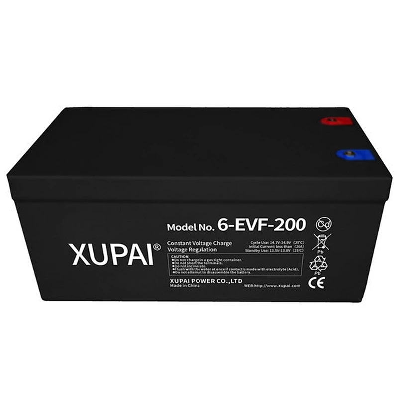 XUPAI 12V 200Ah 6-EVF-200 (3hr) electric tricycle battery