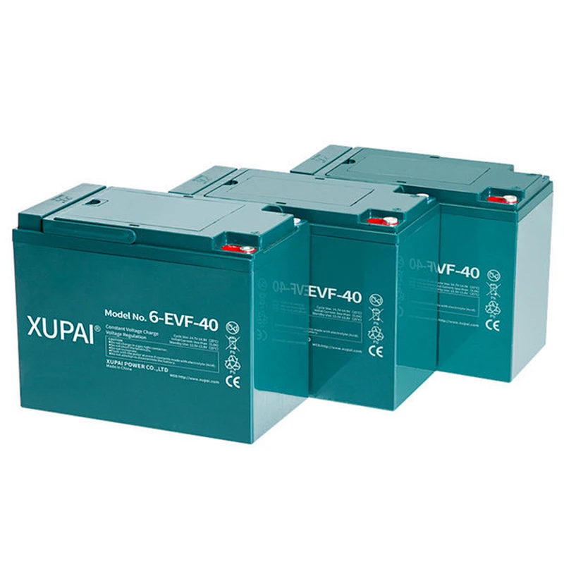 XUPAI 12V 40Ah 6-EVF-40 (3hr) electric rickshaw battery