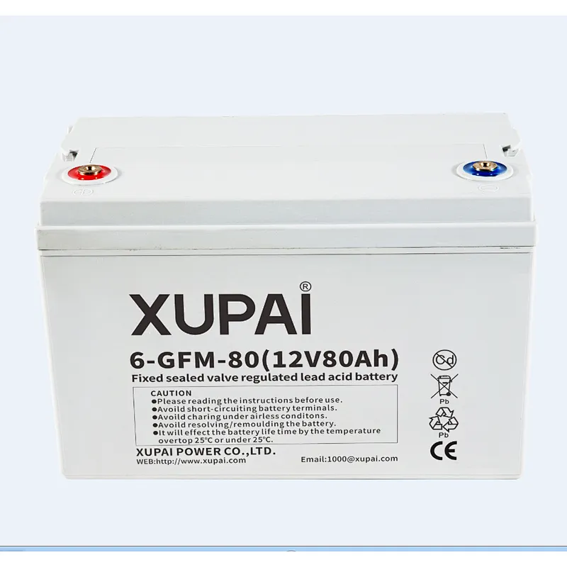 12V 80ah Back-Up Source AGM VRLA Battery 6-GFM-80 XUPAI brand
