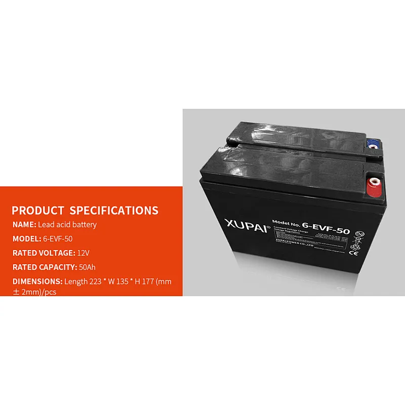 Lead Acid Battery 6-EVF-50 12V 50AH battery for scooter