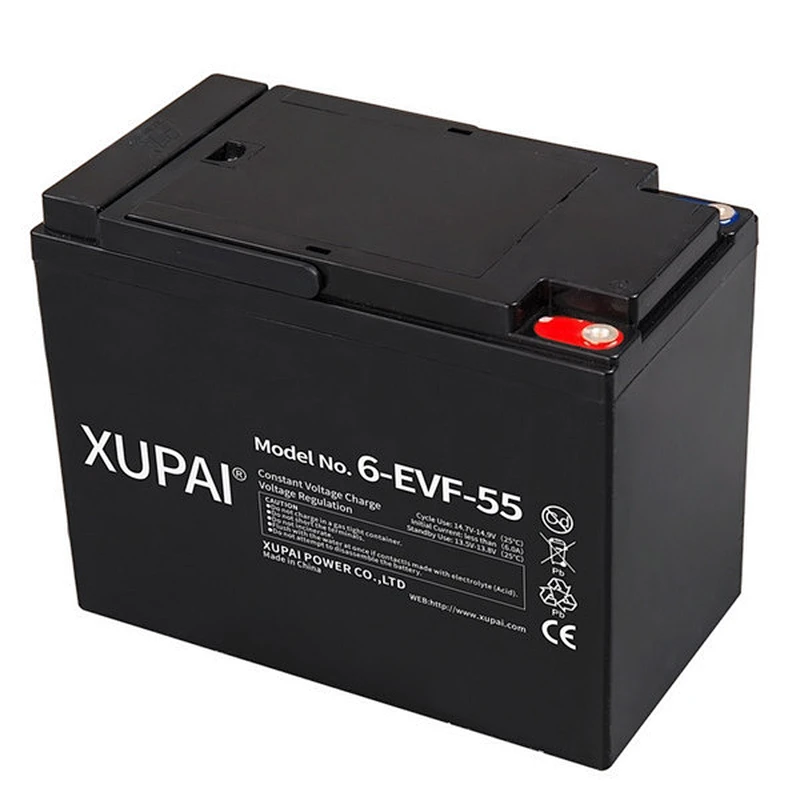 XUPAI 12V 55Ah 6-EVF-55 (3hr) electric tricycle battery