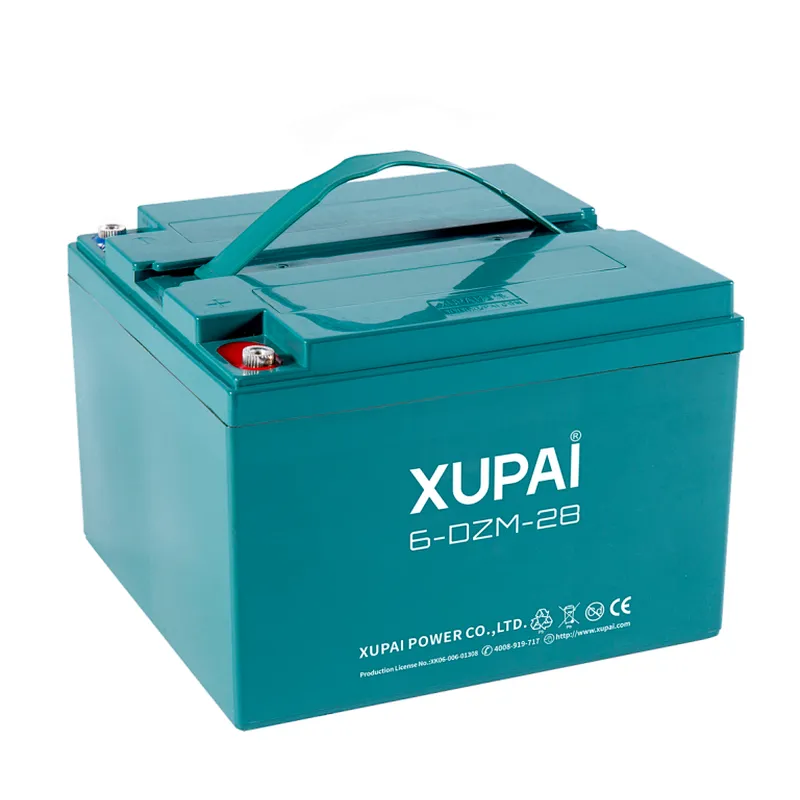 Deep cycle 12V 28AH dry Lead Acid power battery 6-DZM-28 for e-scooter