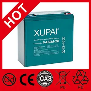 XUPAI Battery chinese golf carts battery pocket sla 12v 20ah bike battery QS CE ISO