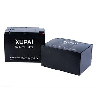On sale 12V 45Ah 6-EVF-45 Lead Acid power battery for e rickshaw XUPAI brand Wholesale India
