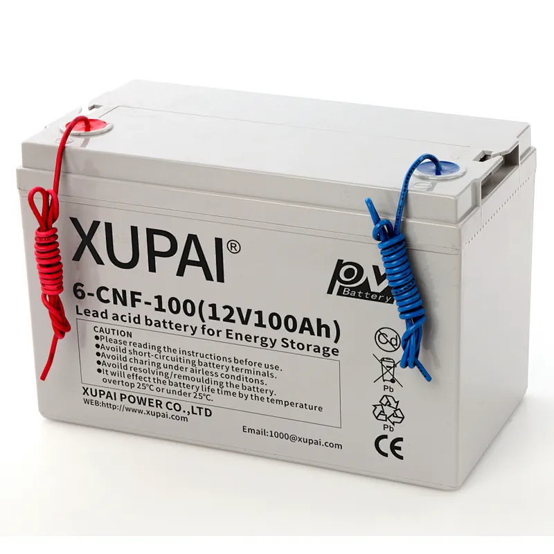 Durable  12V 100AH 6-CNF(J)-100 free maintenance Gel/ AGM/ Lead acid storage battery for solar panel Xupai brand