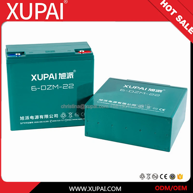 12V 20AH sealed lead acid power DZM battery for traction vehicle