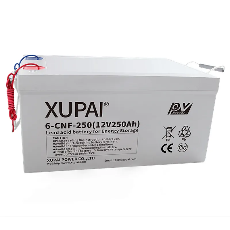 12V 250AH 6-CNF(J)-250 free maintenance Gel/ AGM/ Lead acid storage battery for solar panel