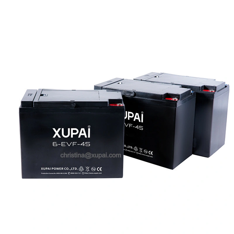 XUPAI 6-EVF-45 top quality electric trike lead acid battery