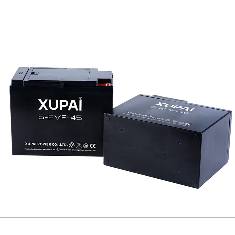 On sale 12V 45Ah 6-EVF-45 Lead Acid power battery for e rickshaw XUPAI brand wholesale Pakistan