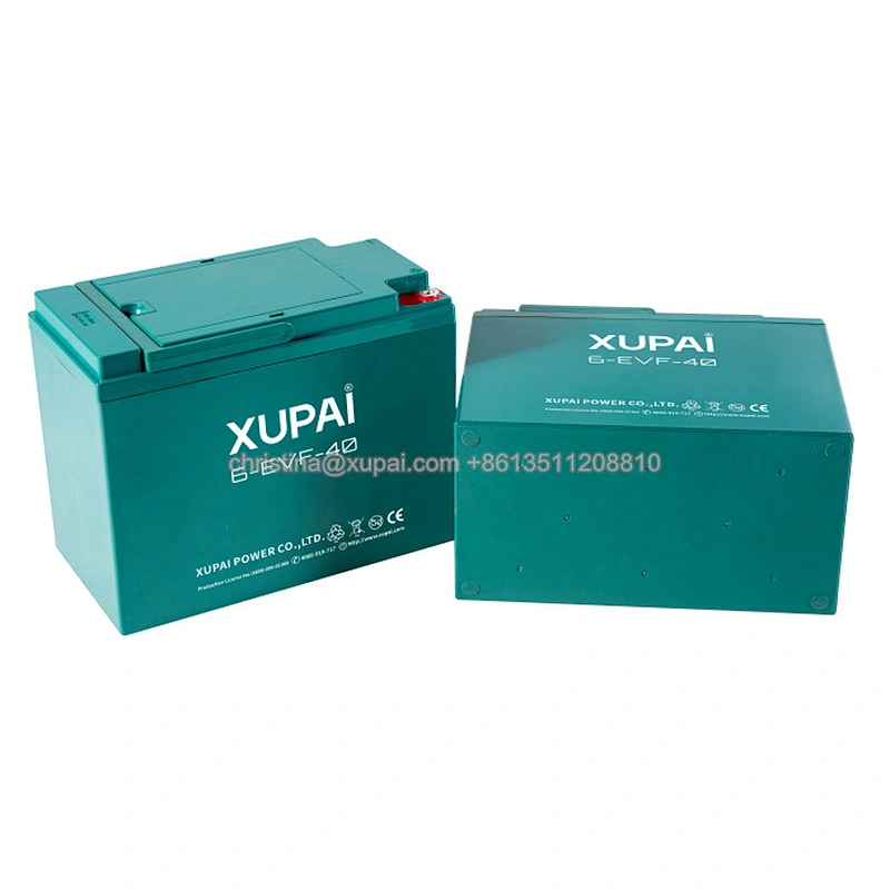 China top manufacturer 6-EVF-40 12V40AH XUPAI electric tricycle battery