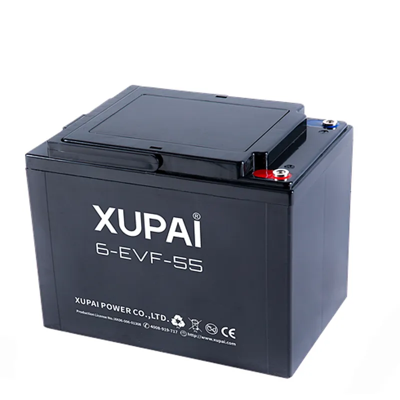 12V 55AH Lead Acid power battery 6-EVF-55 for e-rickshaw in UAE market