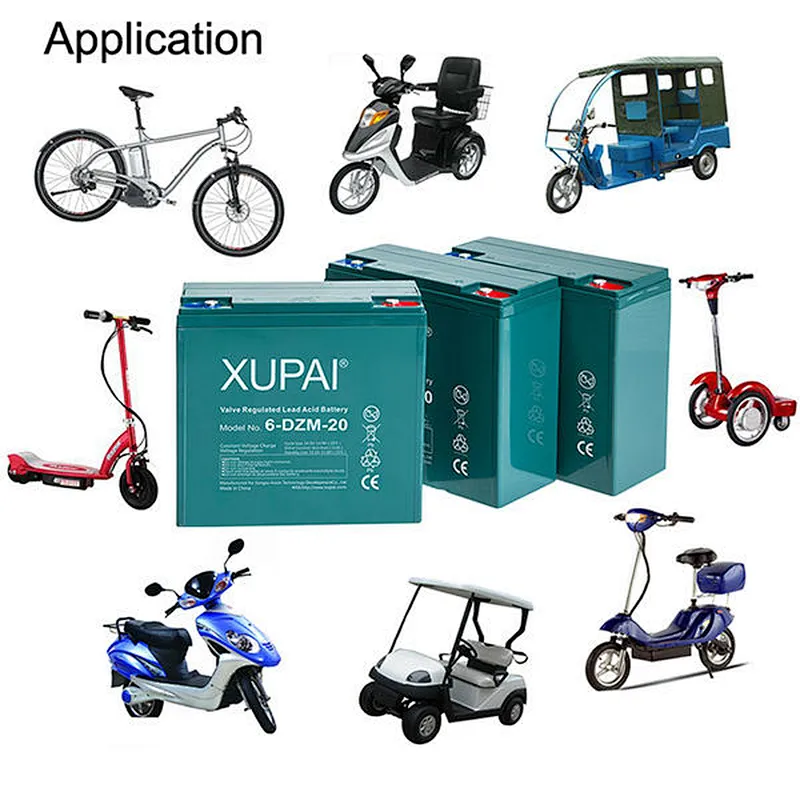 XUPAI 6-dzm-20 battery 12V 20Ah Electric Bike Battery