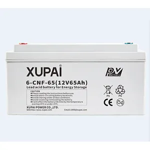 XUPAI 65AH agel bank solar battery backup for wholesales