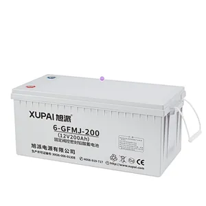 XUPAI emergency light 12v 200Ah ups battery with CE certificate