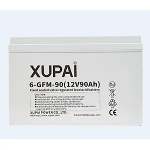 12V 90ah Back-Up Source AGM VRLA Battery 6-GFM-90 XUPAI brand
