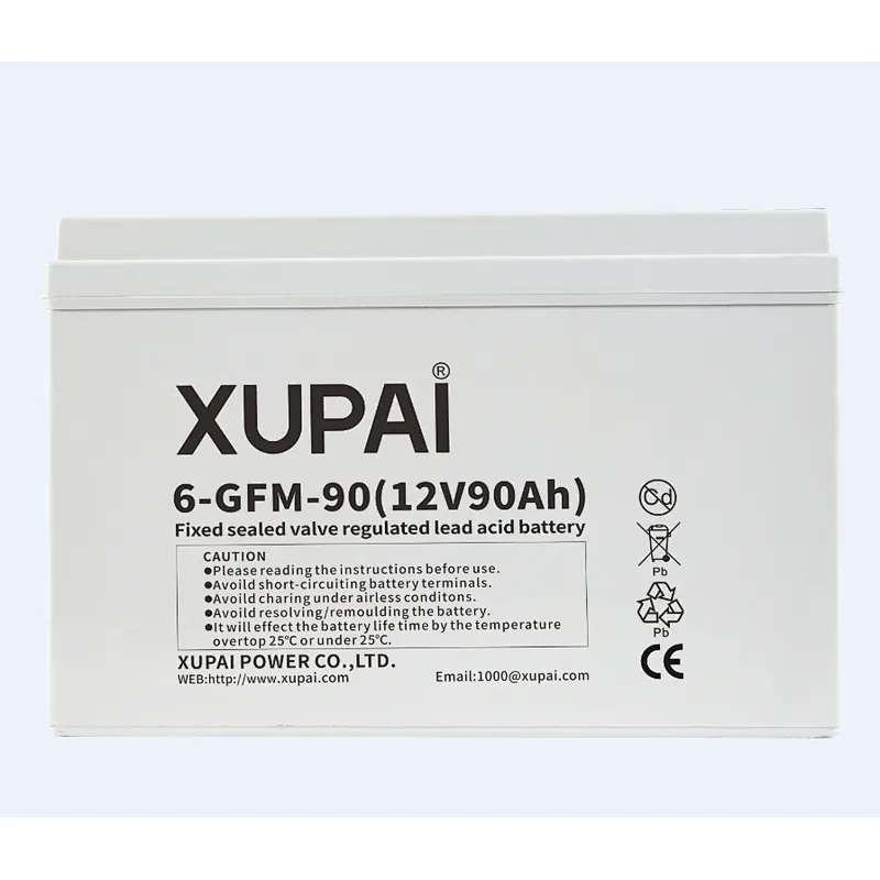 12V 90ah Back-Up Source AGM VRLA Battery 6-GFM-90 XUPAI brand