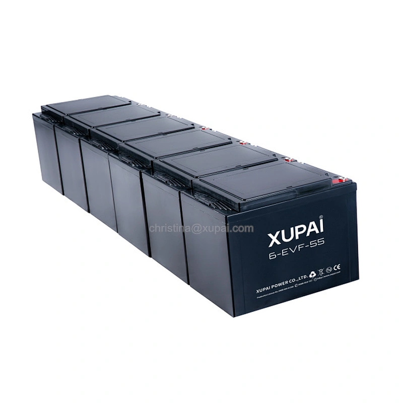 12V 55AH sealed lead acid battery for electrical golf cart china factory