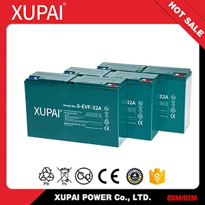 6-EVF-32(A) 12V 32ah Rechargeable Electric Road Car Lead Acid Battery