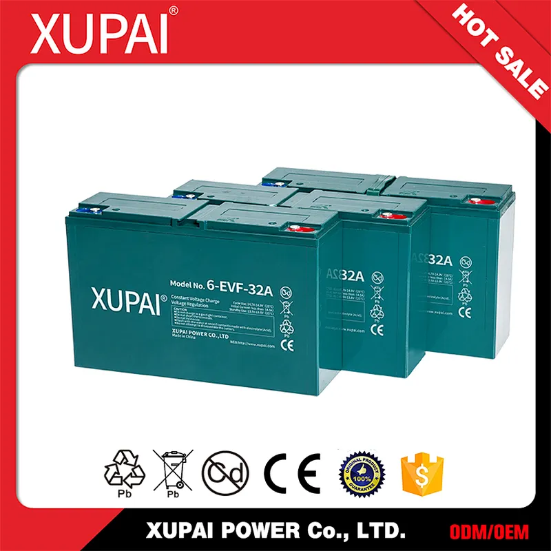 6-EVF-32(A) 12V 32ah Rechargeable Electric Road Car Lead Acid Battery