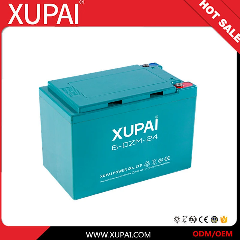 12V 24AH Lead Acid power battery price of 6-DZM-24 for battery auto rickshaw