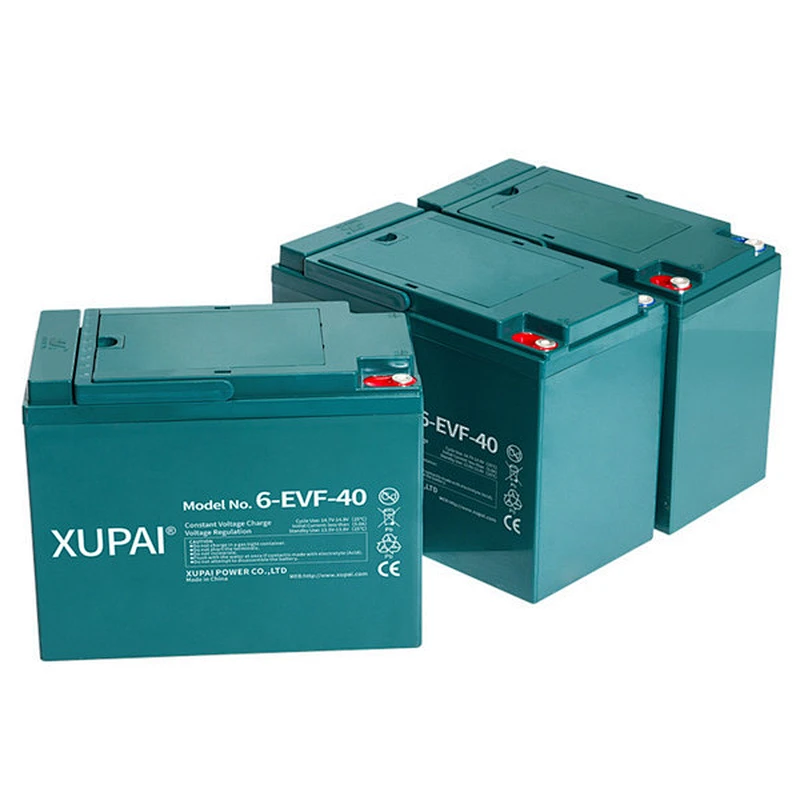 XUPAI 12V 40Ah 6-EVF-40 (3hr) electric rickshaw battery