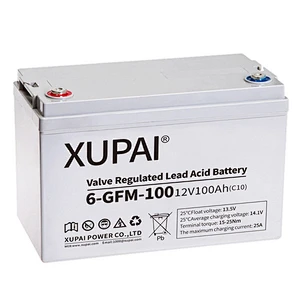 12V 100Ah xupai 6-GFM-100 lead acid battery for UPS back up power system
