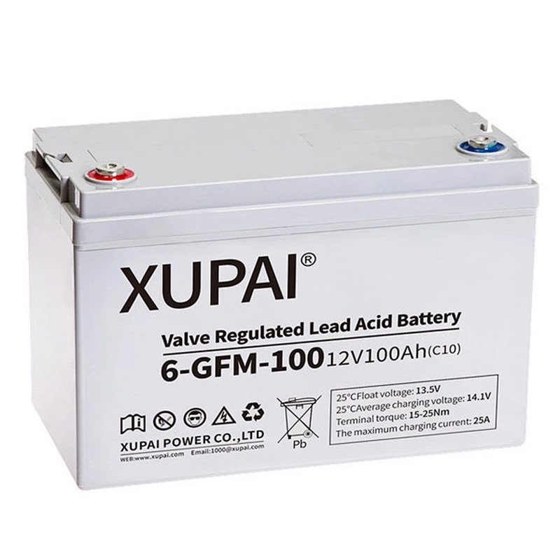 12V 100Ah xupai 6-GFM-100 lead acid battery for UPS back up power system