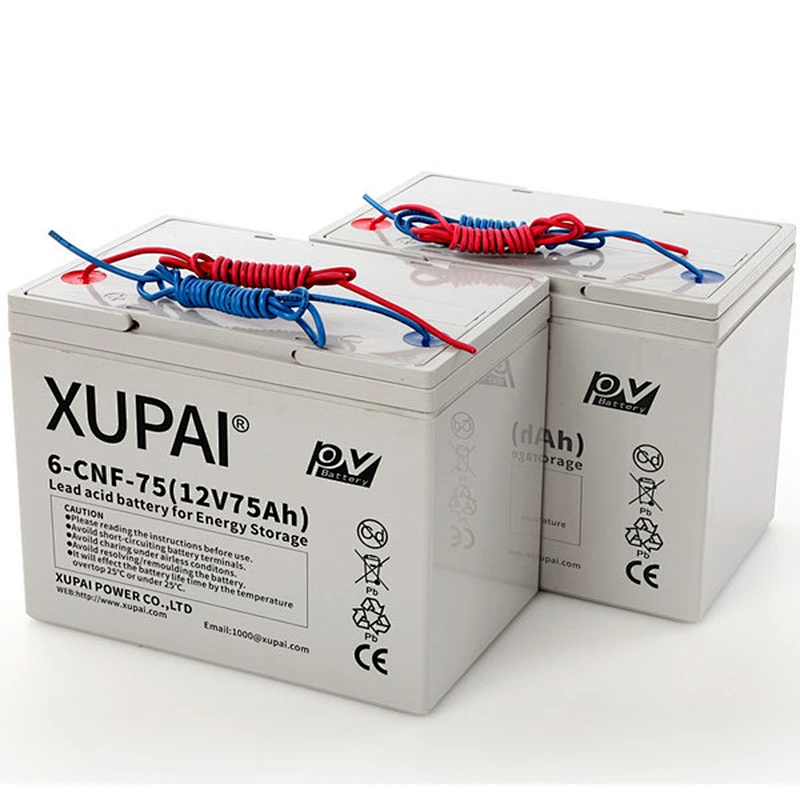 12v 75ah solar lead acid battery manufucturer in China