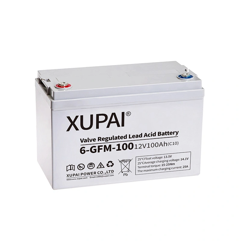 XUPAI UPS Back up Storage Batteries 6-GFM-100 12V 100AH Made in China L330*W174*H215MM