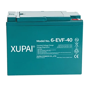 XUPAI 12V 40Ah 6-EVF-40 (3hr) electric rickshaw battery