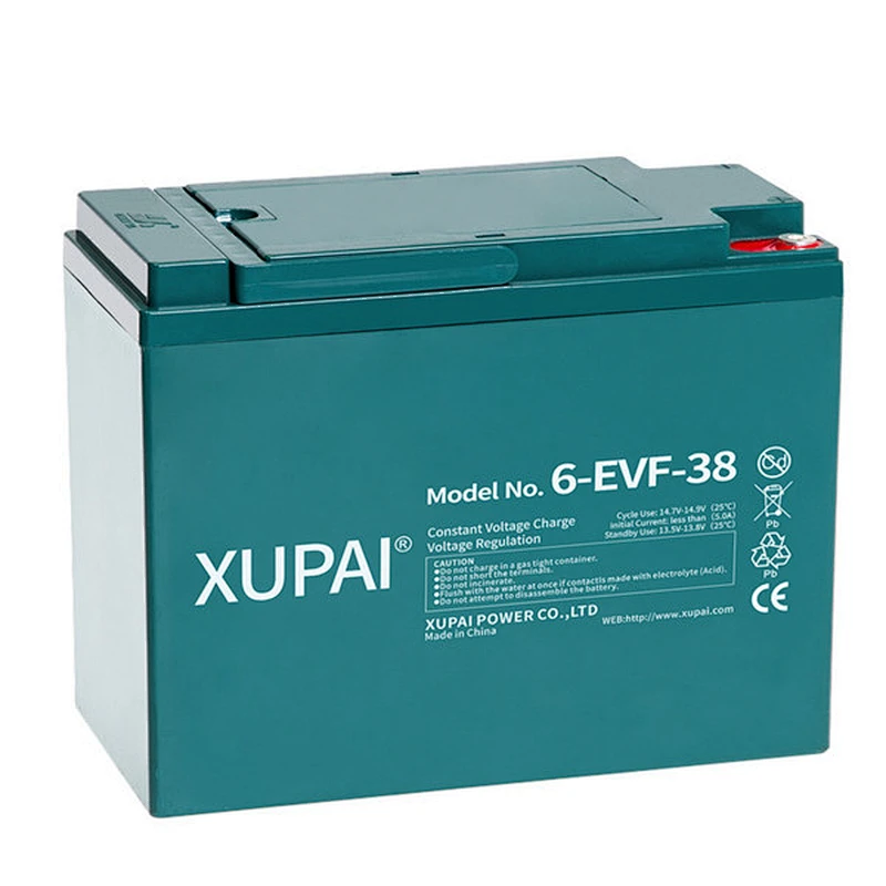 XUPAI 12V 38Ah 6-EVF-38 (3hr) electric rickshaw battery