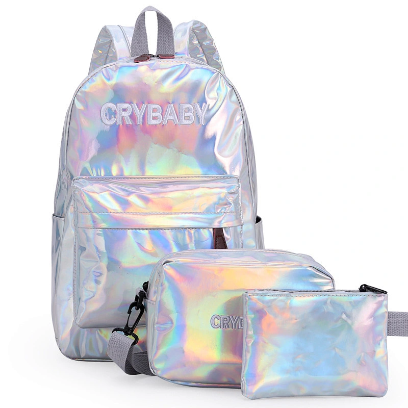 Wholesale Design Dora Pink Color Polyester Student Girls School Bag With Small Tote Bag