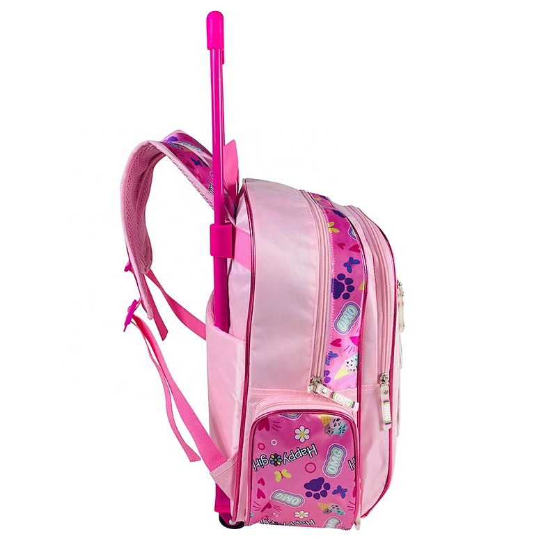 Multi-use Carry On Kid School Bags Wheeled Travel Trolley backpack luggage bags